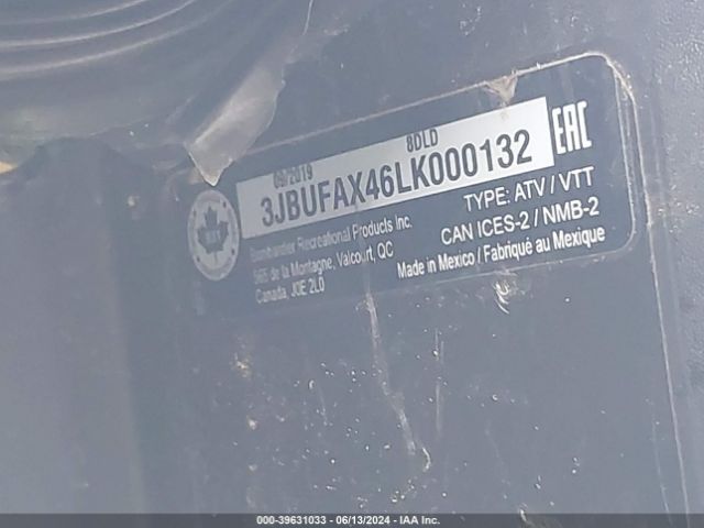 2020 CAN-AM DEFENDER 3JBUFAX46LK000132 Photo 9
