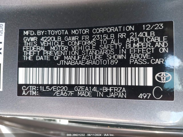 Toyota Gr Corolla Premium 2024 JTNABAAE4RA010189 Image 9