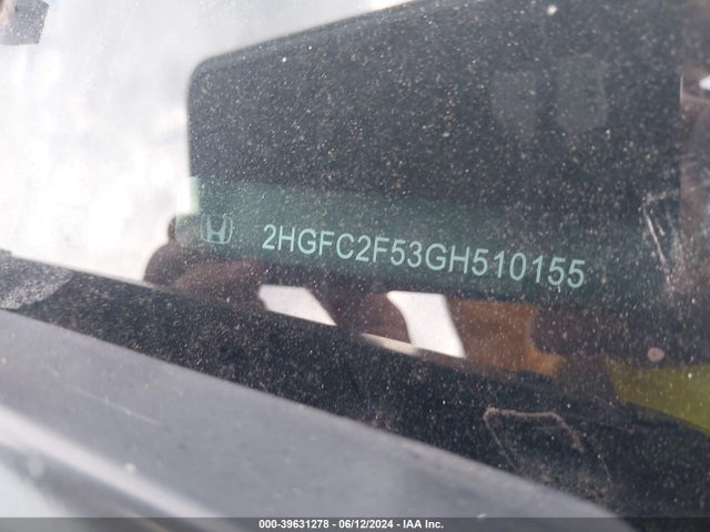 Honda Civic Lx 2016 2HGFC2F53GH510155 Image 9