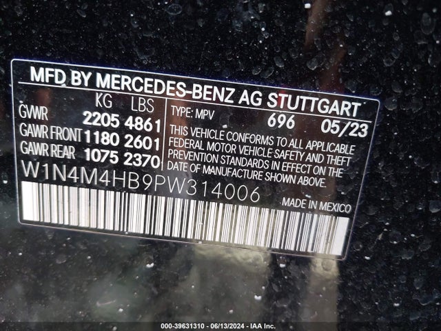W1N4M4HB9PW314006 Mercedes-Benz Glb 250 4matic