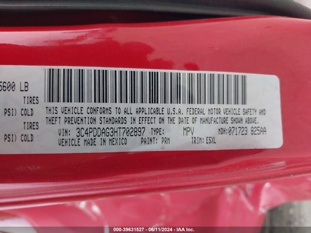 Dodge Journey Se Awd 2017 3C4PDDAG3HT702897 Image 9