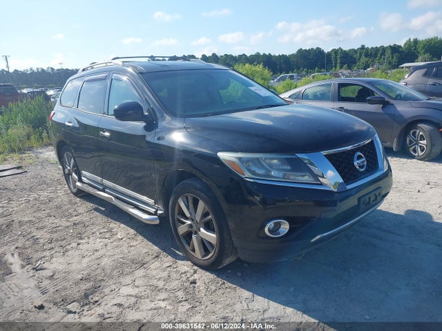 2013 Nissan Pathfinder Platinum მანქანა იყიდება აუქციონზე, vin: 5N1AR2MM4DC627593, აუქციონის ნომერი: 39631542