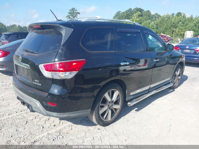 2013 Nissan Pathfinder Platinum მანქანა იყიდება აუქციონზე, vin: 5N1AR2MM4DC627593, აუქციონის ნომერი: 39631542