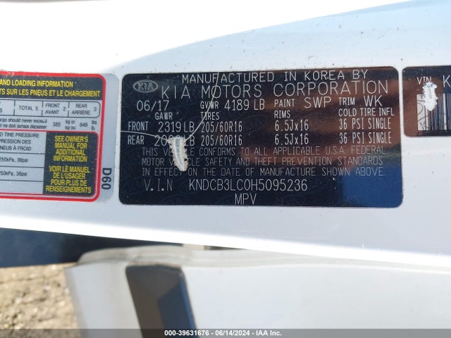 KIA NIRO LX 2017 KNDCB3LC0H5095236 Image 9