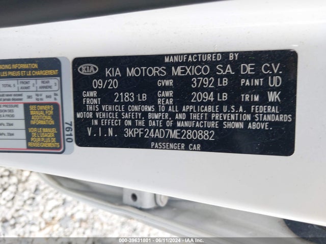 KIA Forte Lxs 2021 3KPF24AD7ME280882 Image 9