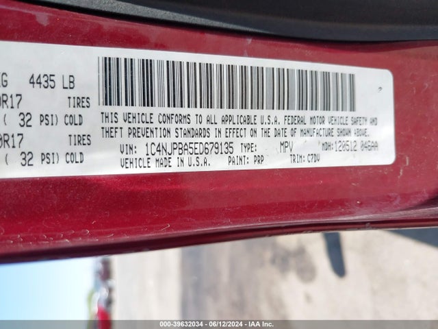 Jeep Patriot Altitude 2014 1C4NJPBA5ED679135 Image 9
