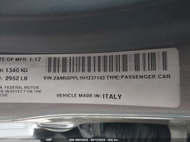 ZAM56PPL1H1237143 Maserati Quattroporte Gts Granlusso