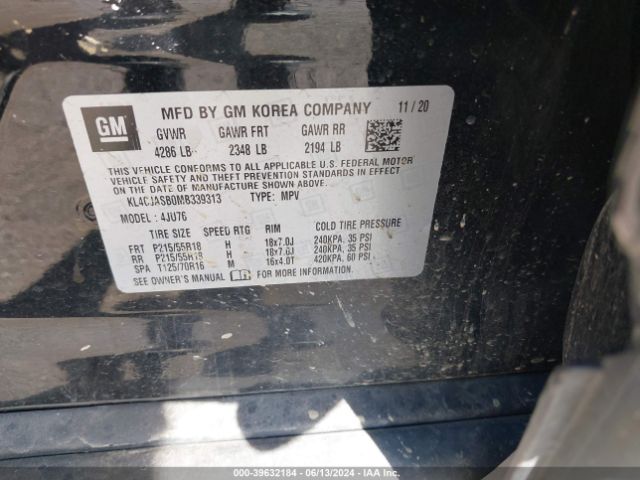 KL4CJASB0MB339313 Buick Encore Fwd Preferred