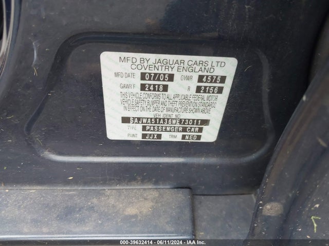 2006 JAGUAR X-TYPE SAJWA51A36WE73011 Photo 8