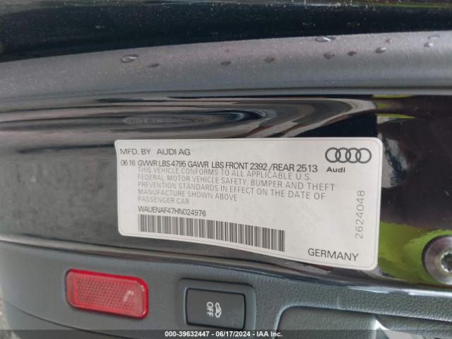 WAUENAF47HN024976 Audi A4 2.0t Premium