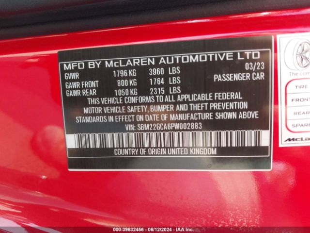 2023 MCLAREN GT SBM22GCA6PW002883 Photo 8