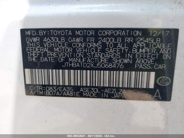 JTHBA1D2XJ5068476 Lexus IS 300