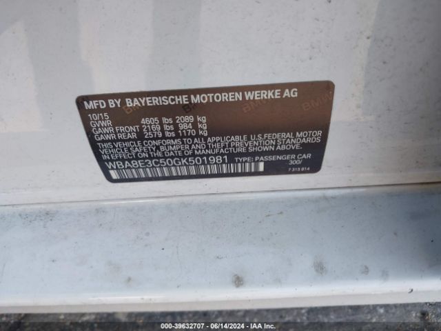 WBA8E3C50GK501981 BMW 328i Xdrive