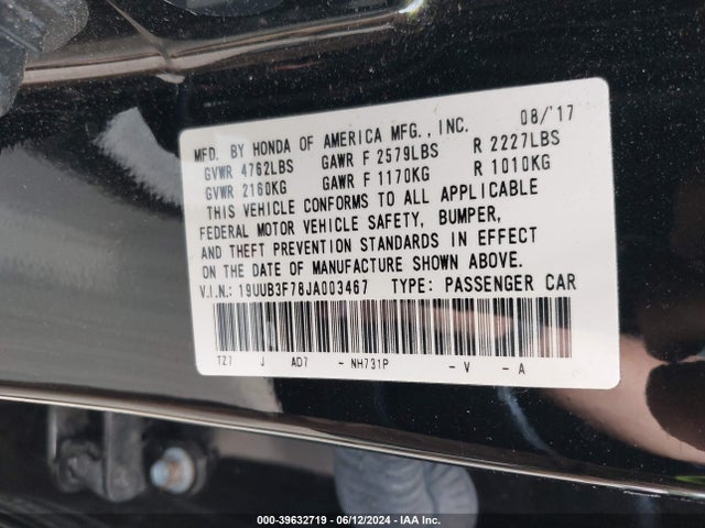 Acura Tlx Advance Pkg 2018 19UUB3F78JA003467 Image 9