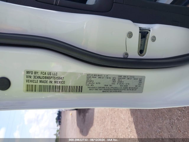 3C4NJDBN5PT515947 Jeep Compass Altitude 4x4