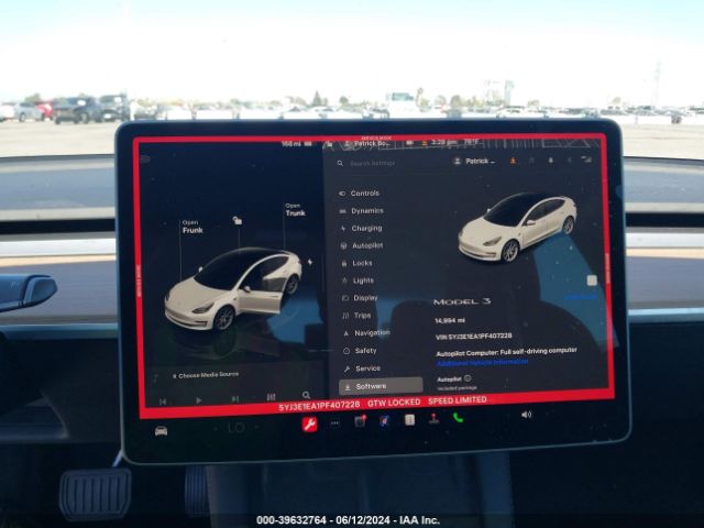 5YJ3E1EA1PF407228 Tesla Model 3 Rear-wheel Drive