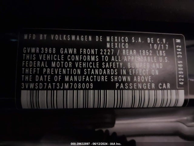 Volkswagen Beetle 2.0t Dune 2018 3VWSD7AT3JM708009 Image 9