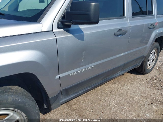 1C4NJPBB6HD186139 Jeep Patriot Sport Fwd