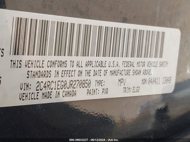 2018 CHRYSLER PACIFICA 2C4RC1EG0JR270850 Photo 8