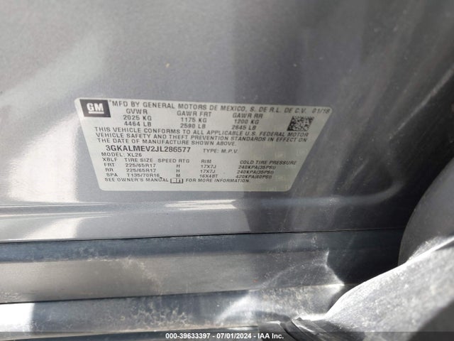 GMC Terrain Sle 2018 3GKALMEV2JL286577 Image 9