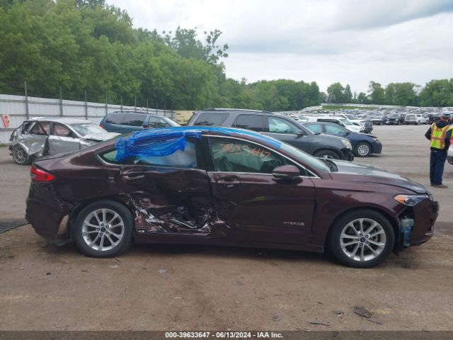 3FA6P0MU8KR166956 Ford Fusion Hybrid Sel