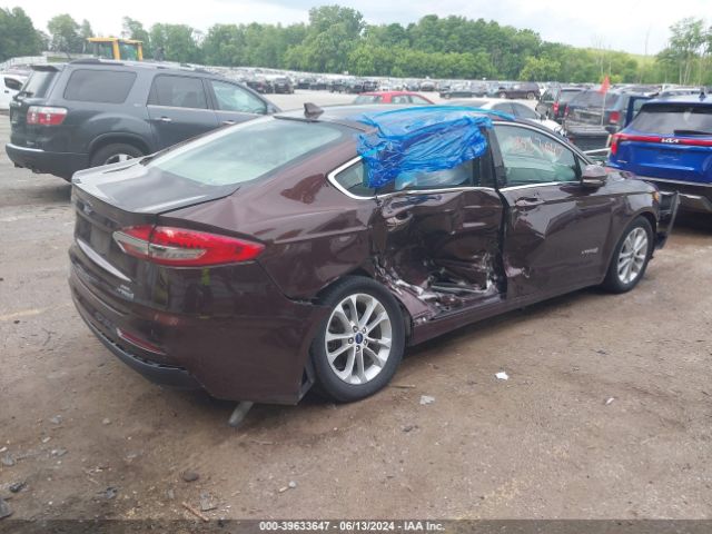 3FA6P0MU8KR166956 Ford Fusion Hybrid Sel