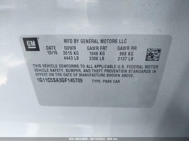 Chevrolet Malibu Limited Lt 2016 1G11C5SA3GF145709 Image 9
