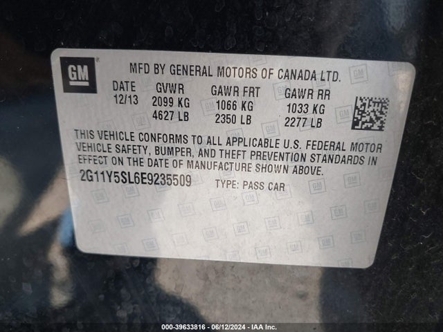 Chevrolet Impala 1ls 2014 2G11Y5SL6E9235509 Image 9