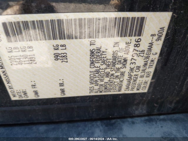 Nissan Maxima 3.5 Platinum 2017 1N4AA6AP5HC379786 Image 9