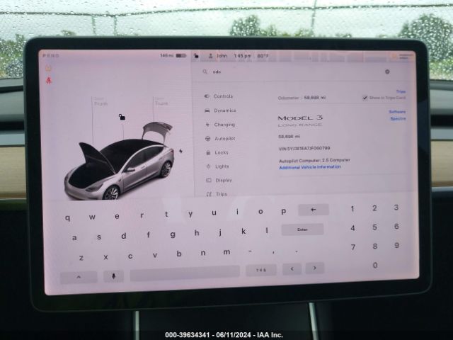 5YJ3E1EA7JF060799 Tesla Model 3 Long Range/mid Range