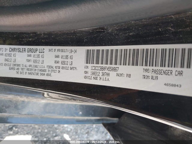 1C3CCCBB0FN550867 Chrysler 200 S