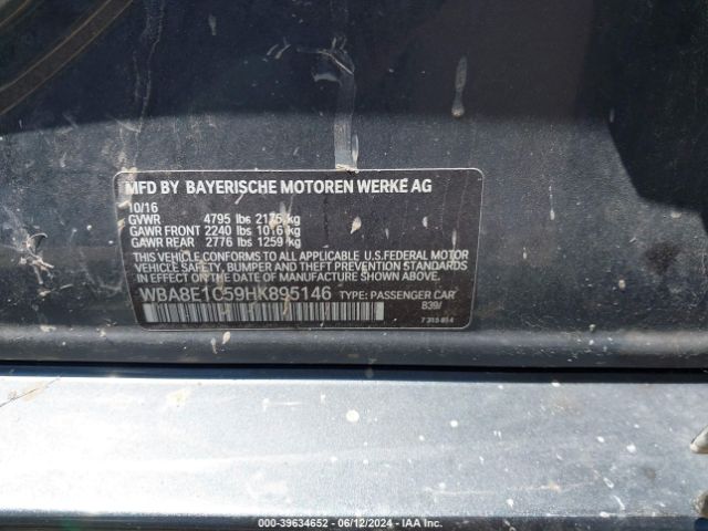 WBA8E1C59HK895146 BMW 330e Iperformance