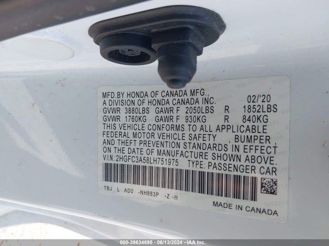 Honda CIVIC SI COUPE 2020 2HGFC3A58LH751975 Image 9