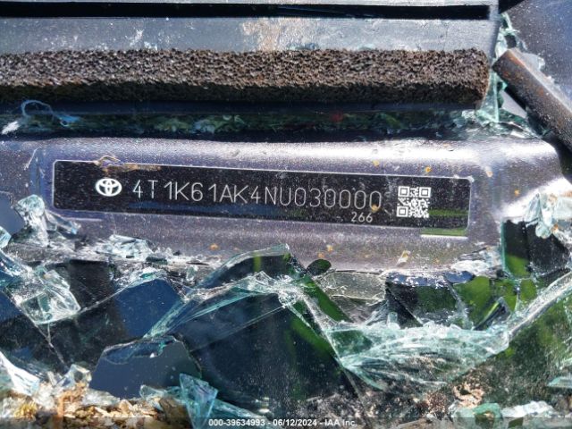 4T1K61AK4NU030000 Toyota CAMRY XSE