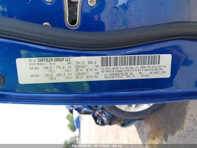 Dodge Journey Sxt 2015 3C4PDDBG9FT561295 Image 9