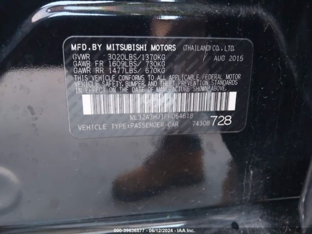 ML32A3HJ1FH054618 Mitsubishi Mirage De/rf