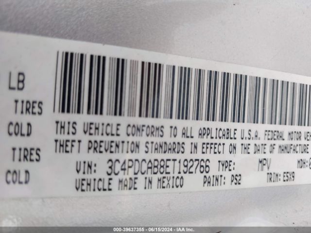 3C4PDCAB8ET192766 Dodge Journey American Value Pkg