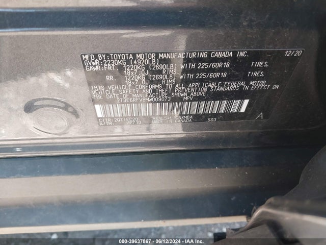 Toyota Rav4 Xse Hybrid 2021 2T3E6RFV8MW009073 Image 9