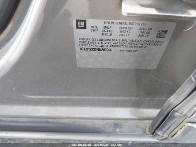 1G4ZP5SS6HU202906 Buick Lacrosse Essence