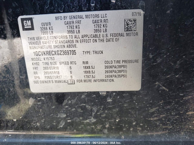 Chevrolet Silverado 1500 2lt 2016 1GCVKRECXGZ369705 Image 9