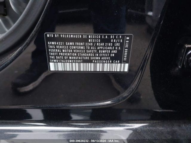 3VWD17AJ2GM232697 Volkswagen Jetta 1.8t Sport
