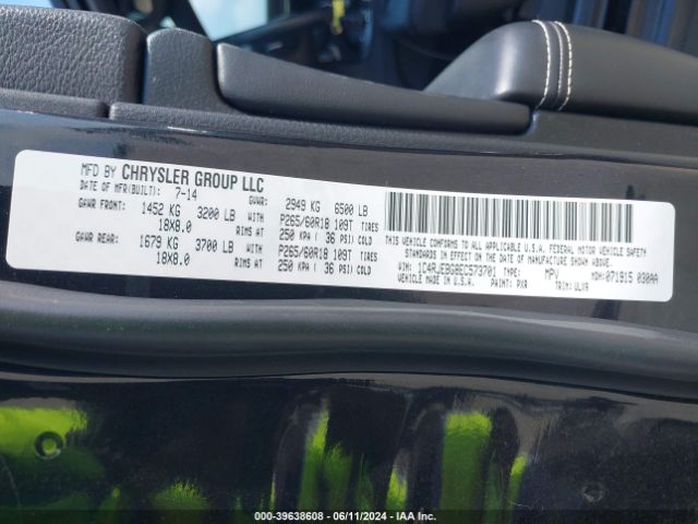 1C4RJEBG8EC573701 Jeep Grand Cherokee Limited