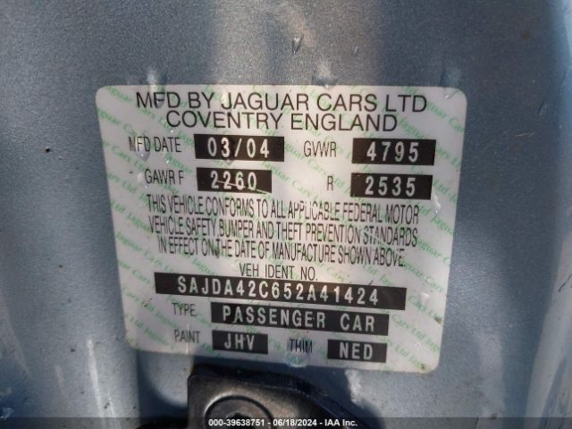 2005 JAGUAR XK8 SAJDA42C652A41424 Photo 8