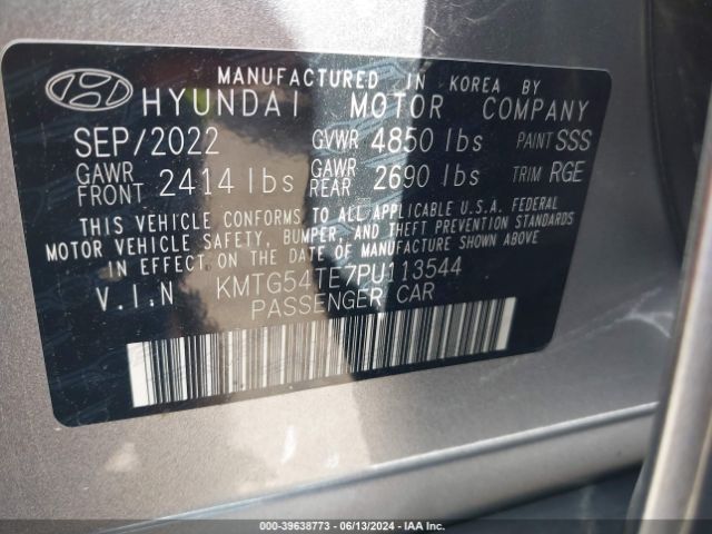 KMTG54TE7PU113544 Genesis G70 3.3t Rwd