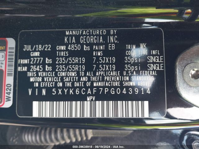 5XYK6CAF7PG043914 KIA Sportage X-line