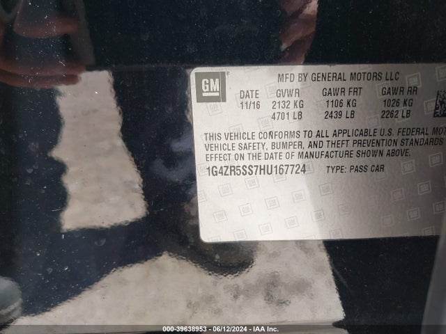 1G4ZR5SS7HU167724 Buick Lacrosse Premium