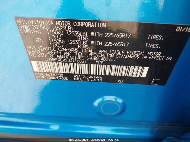 Toyota Rav4 Xle 2018 JTMWFREV2JD116831 Image 9