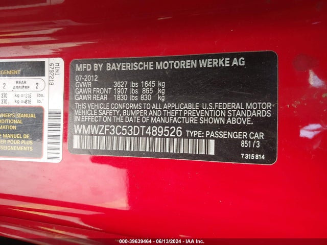 2013 MINI CLUBMAN WMWZF3C53DT489526 Photo 8