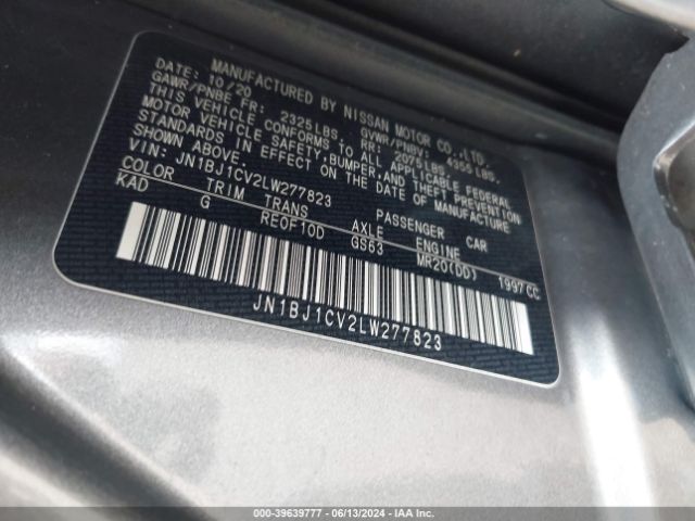 JN1BJ1CV2LW277823 Nissan Rogue Sport Sv Fwd Xtronic Cvt