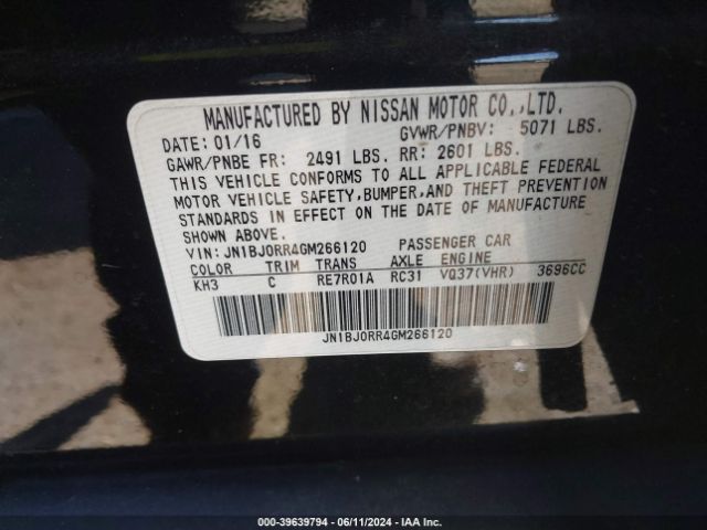 JN1BJ0RR4GM266120 Infiniti QX50